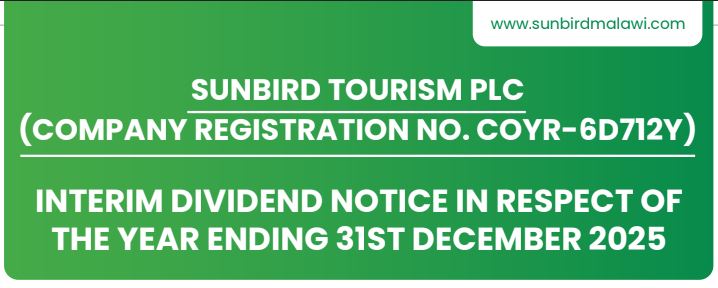 Interim Dividend Notice in Respect of the Year Ending 31st December 2025